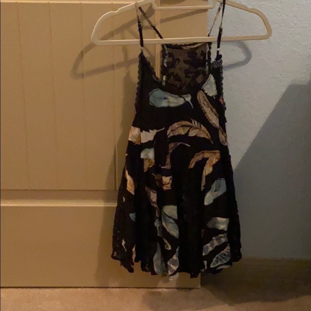 Lacy straps bohemian blouse